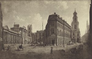 Banco da Inglaterra e Royal Exchange, 1790 de William Marlow